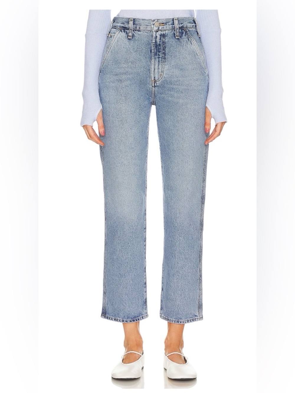 Agolde Light Blue Straight Leg Cooper Jeans
